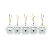Load image into Gallery viewer, “In Loving Memory” glass ornament