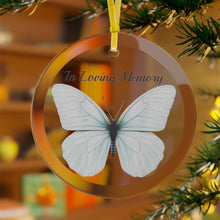 Load image into Gallery viewer, “In Loving Memory” glass ornament
